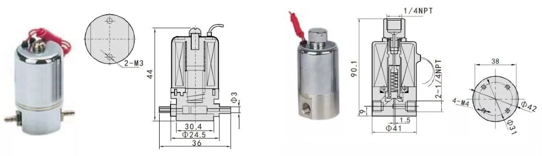 subminiature solenoid valves Subminiatur-Magnetventile