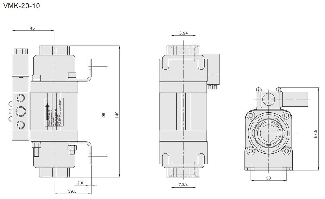 VMK coaxial valve (4) Koaxialventil,