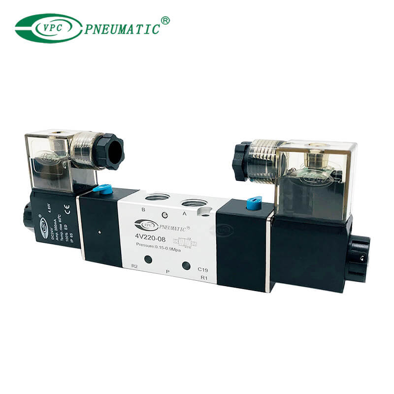 4V-Serie 2-Wege-5-Wege-Magnetventil mit doppelter Steuerung