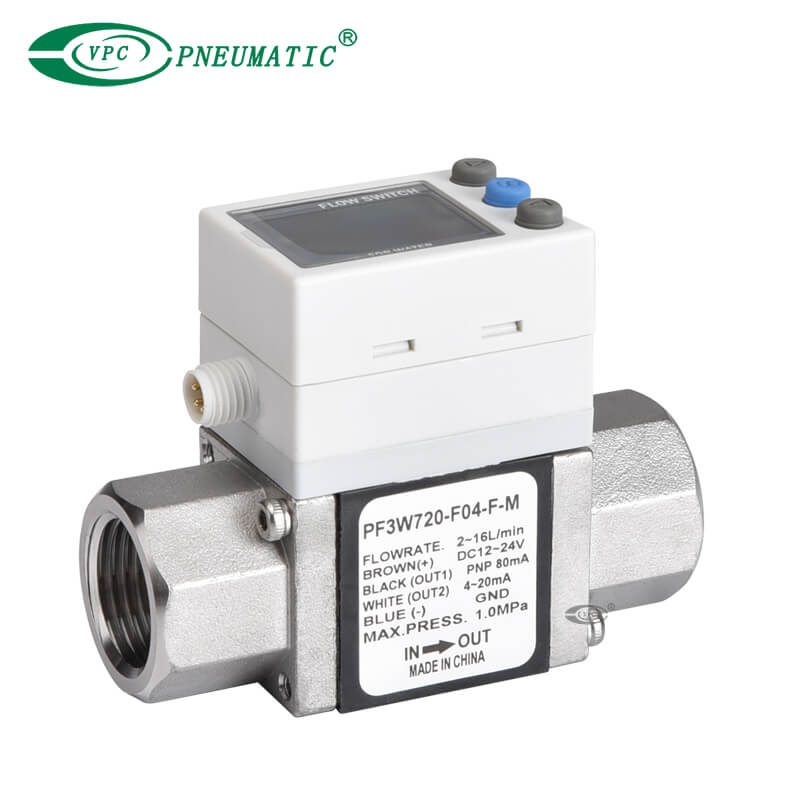 Serie PF3W Digitaler Durchflussschalter mit dreifarbigem Display für Wasser