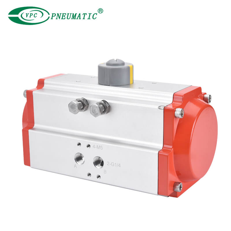 VAT Serie ISO5211 Pneumatischer Drehantrieb mit Federrückstellung