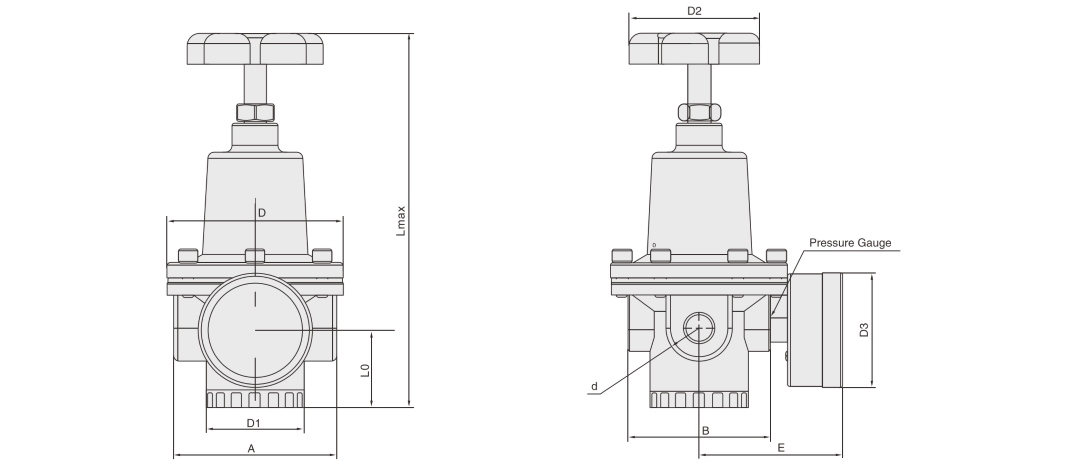 pneumatischer Druckregler