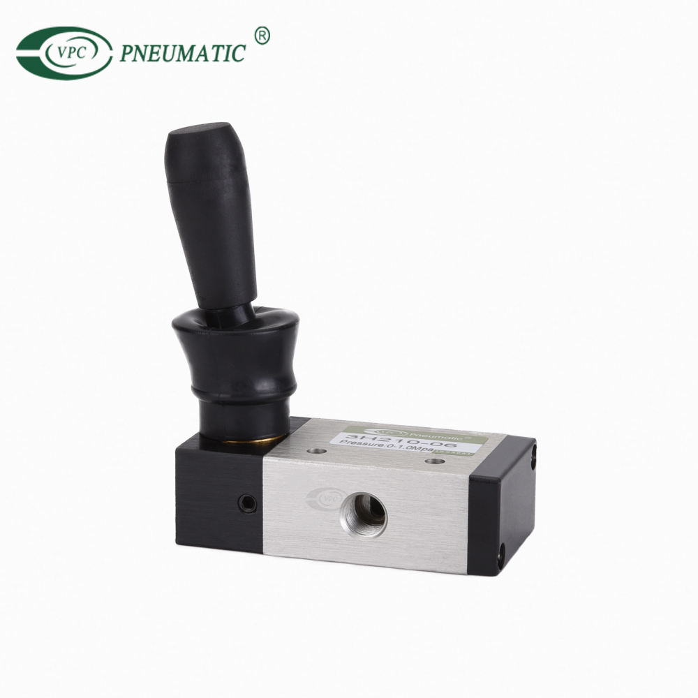 3H210-06 3-Wege-Handhebelventil mit 2 Positionen, 1/8 Zoll BSPT, betätigte pneumatische Ventile 