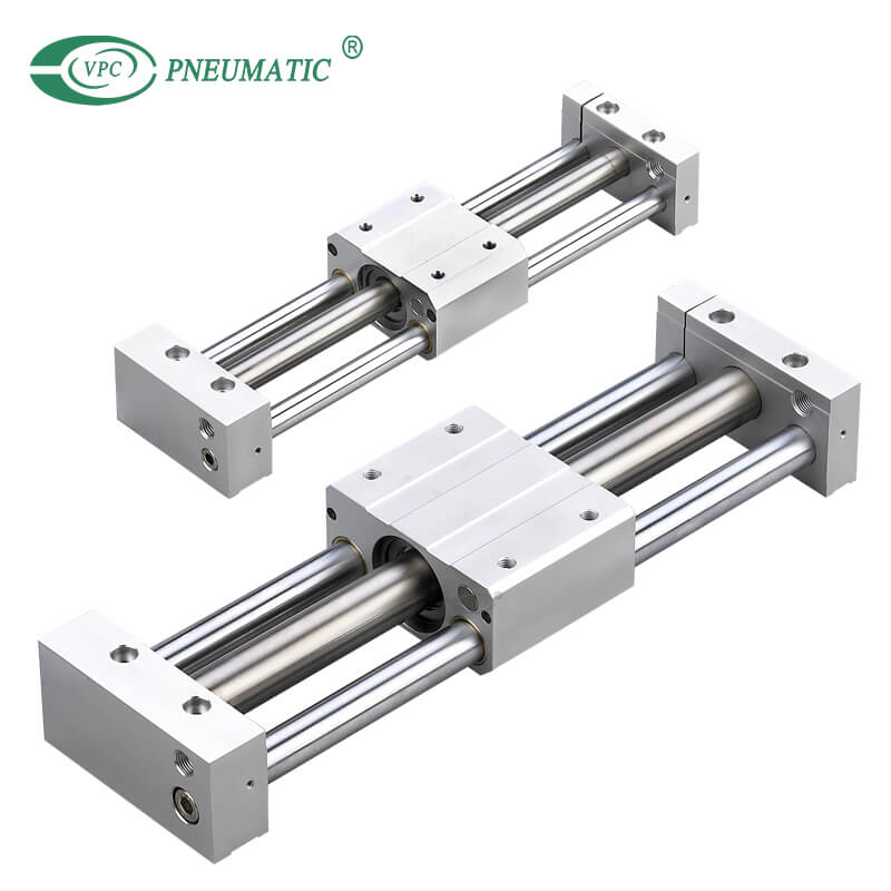 Kolbenstangenloser Zylinder der Serie CY1S, magnetisch gekoppelt, Gleitlager