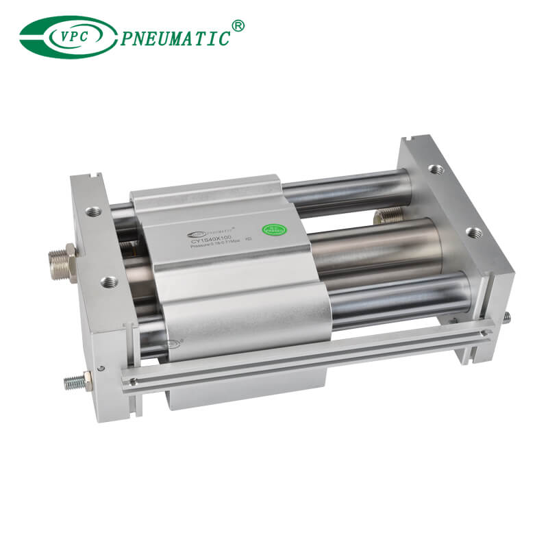 Kolbenstangenloser Zylinder der Serie CY1S, magnetisch gekoppelt, Gleitlager