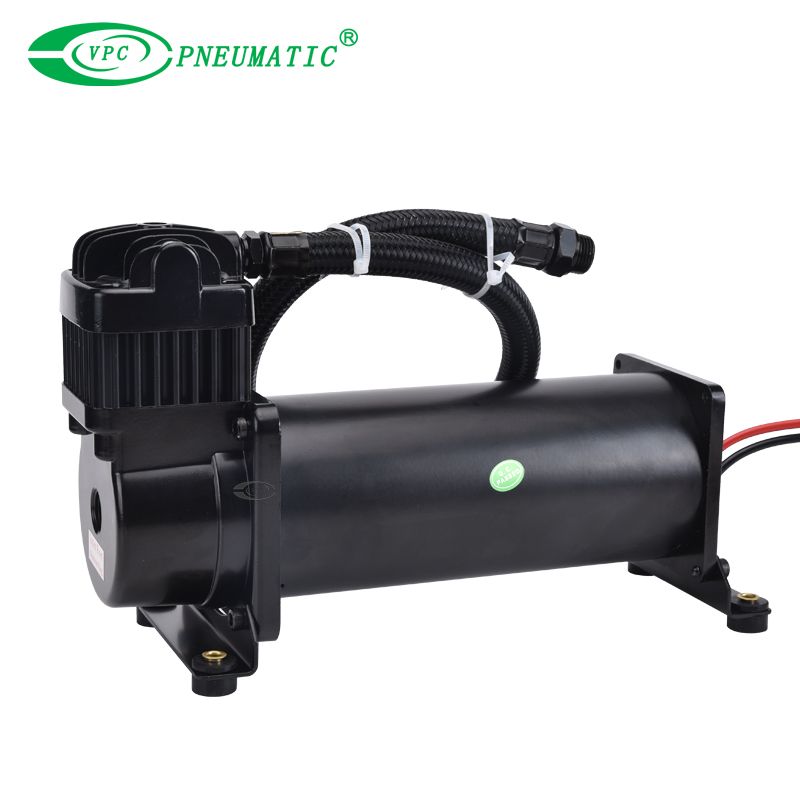 444C Airbag-Aufhängungskompressor, DC12V, 200 Psi, Schwarz