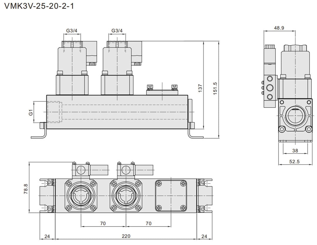 VMK coaxial valve (6) -Axial-Magnetventil,
