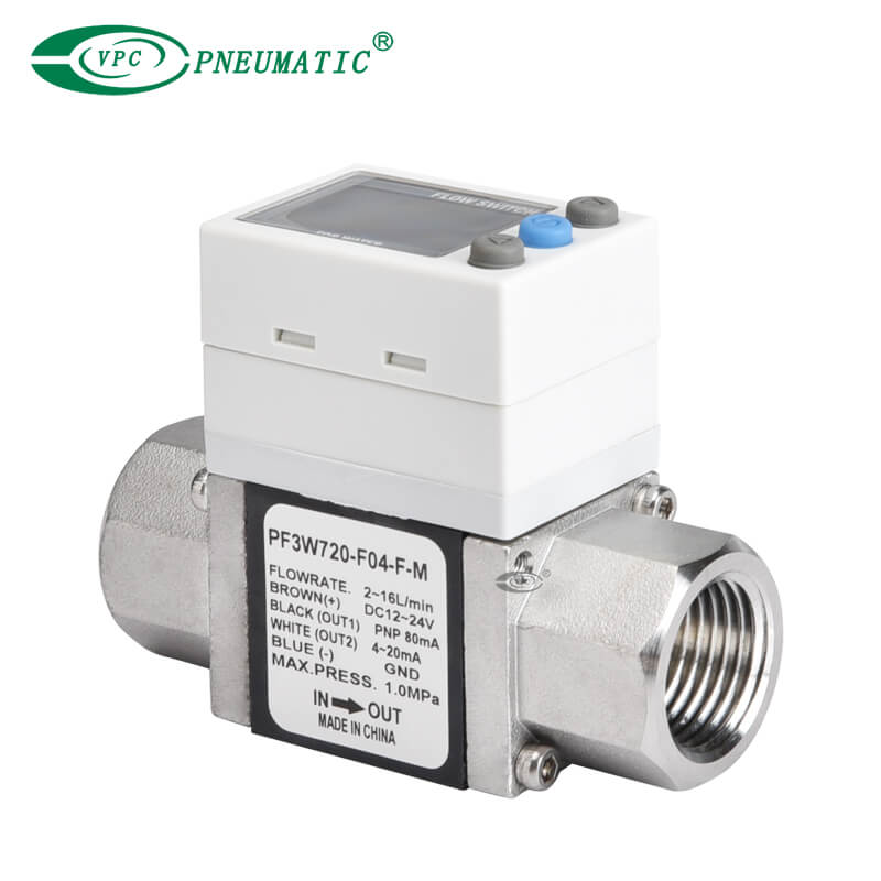 Serie PF3W Digitaler Durchflussschalter mit dreifarbigem Display für Wasser
