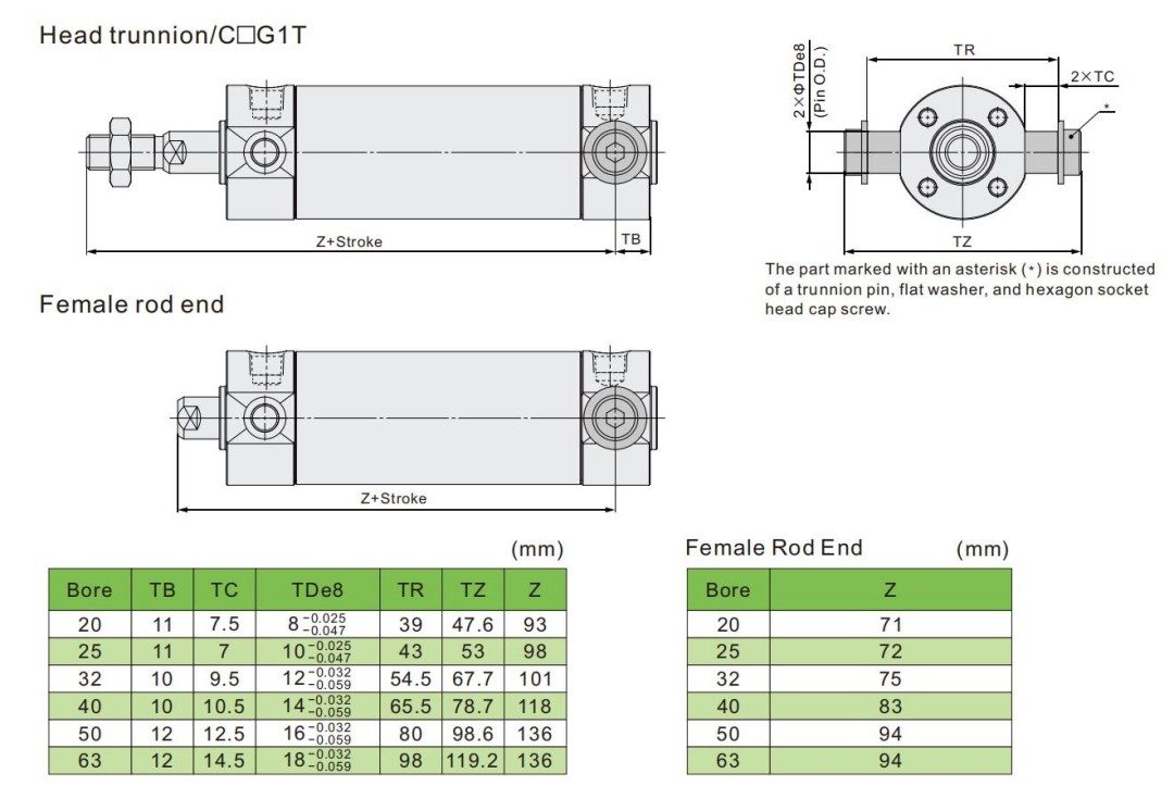 Doppel -Acting Pneumatic Zylinder 