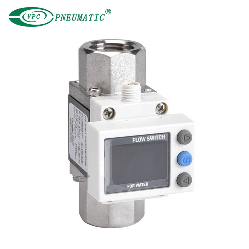 Serie PF3W Digitaler Durchflussschalter mit dreifarbigem Display für Wasser