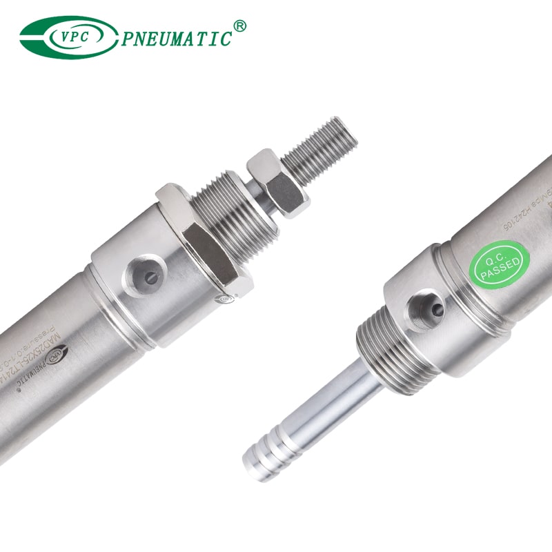 Mad -Serie Edelstahl Mini Zylinder, Doppel -Doppel -Stange