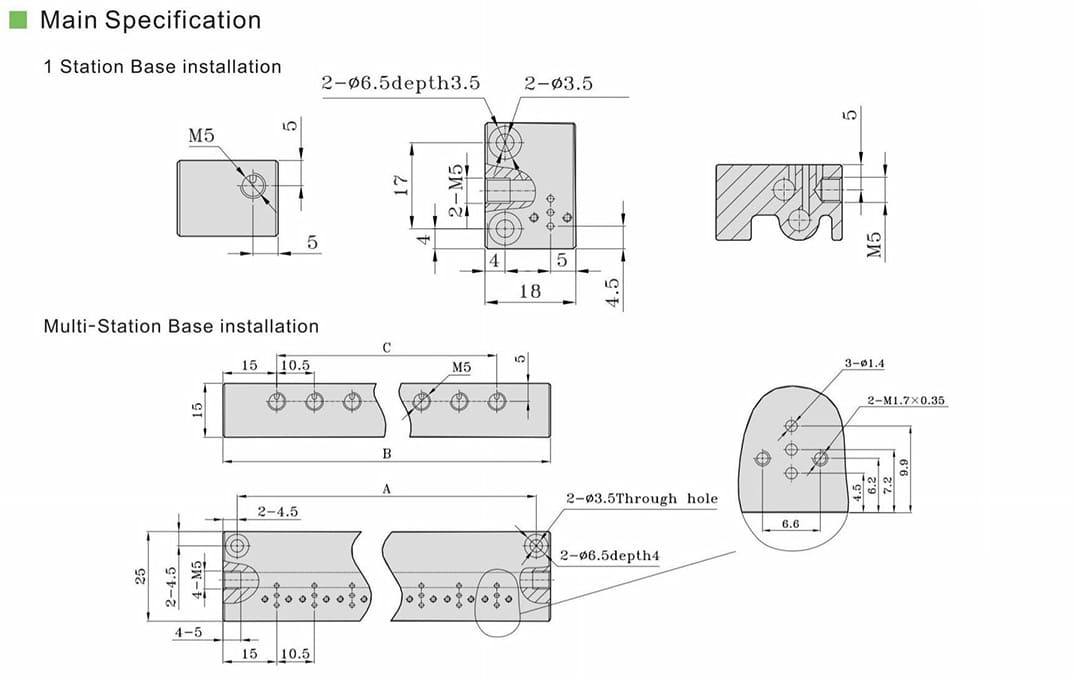 pneumatische Ventilverteiler der 