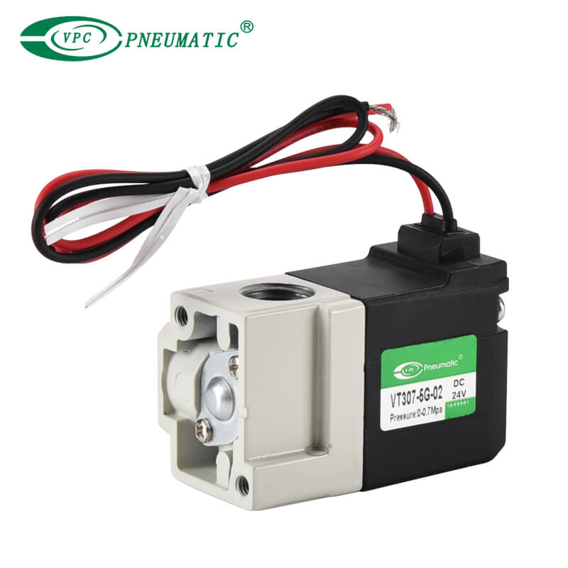Direkt betätigtes Sitzmagnetventil der Serie VT307 mit 3 Anschlüssen (Gummidichtung)