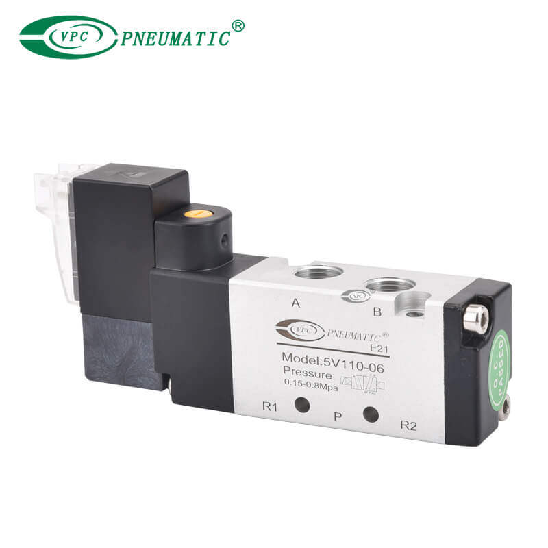 5v100 Serie 2 Position 5 Port Einsteuermagnetventil mit einem Anschluss