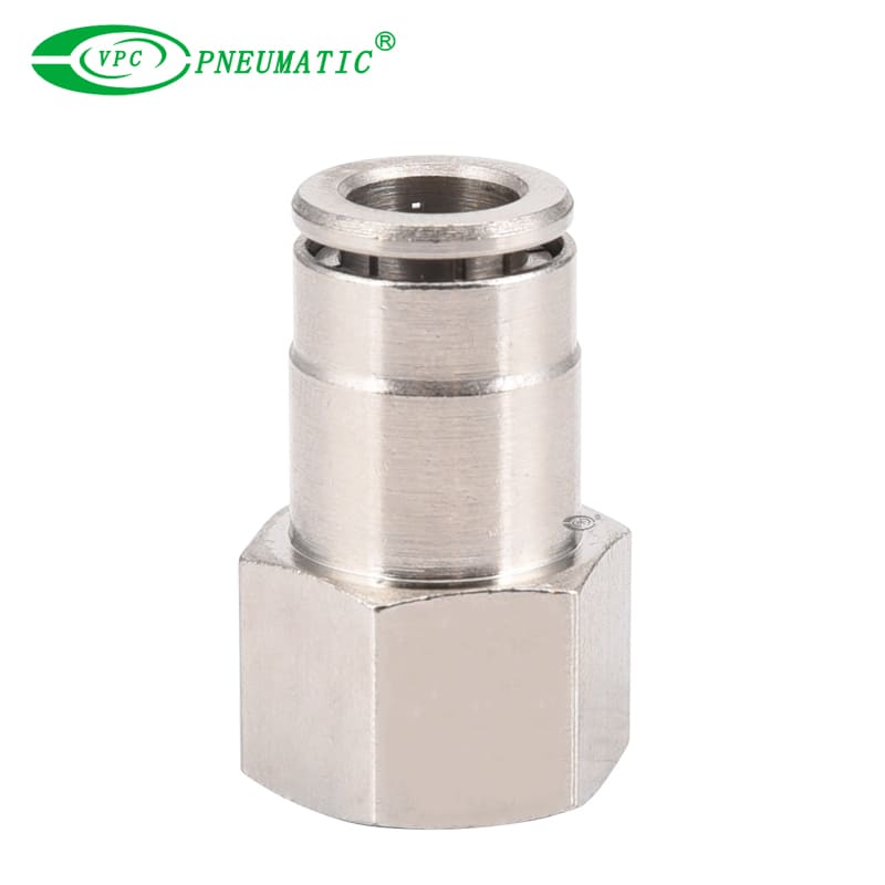 Hochdruck-Pneumatik-Geradverschraubung der Serie VCF, Messing, 870 psi