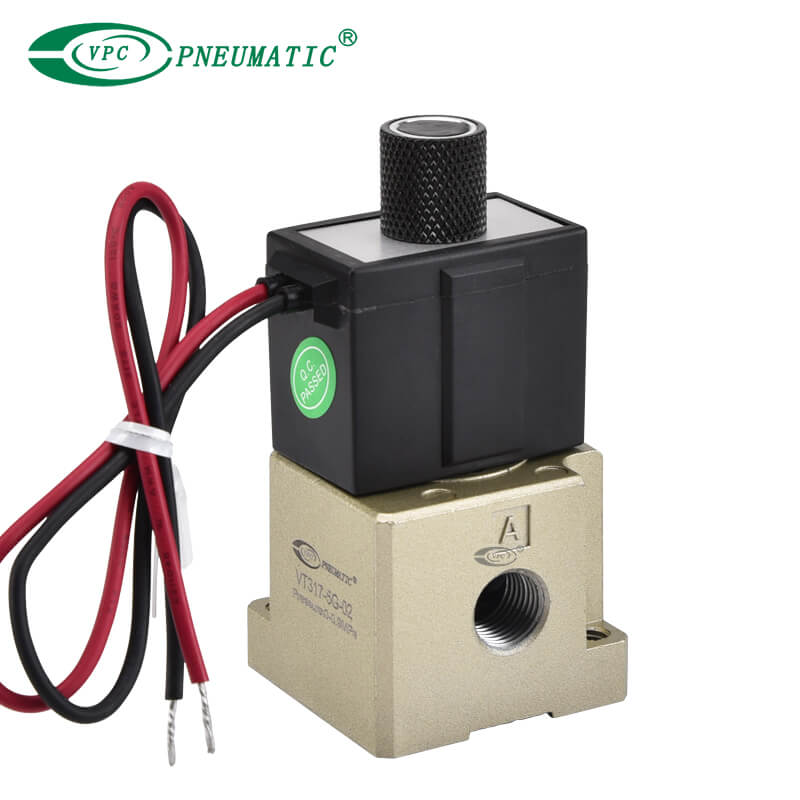 VT317 Series Direct Operated Popet Typ 3 Port Magnetmagnetventil
