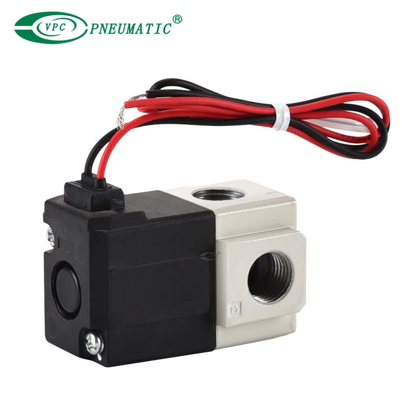 Direkt betätigtes Sitzmagnetventil der Serie VT307 mit 3 Anschlüssen (Gummidichtung)